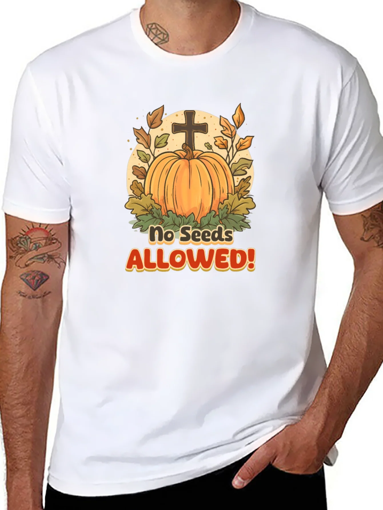 No Seeds Allowed Pumpkin T-Shirt