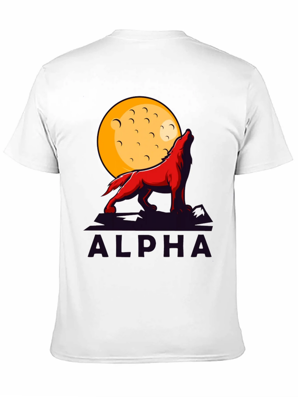 Alpha Wolf Moon Graphic Tee - Bold Statement Shirt