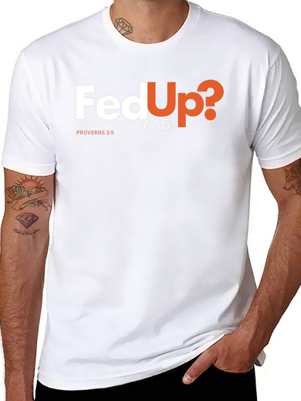 Fed Up? Give It To God Black T-Shirt