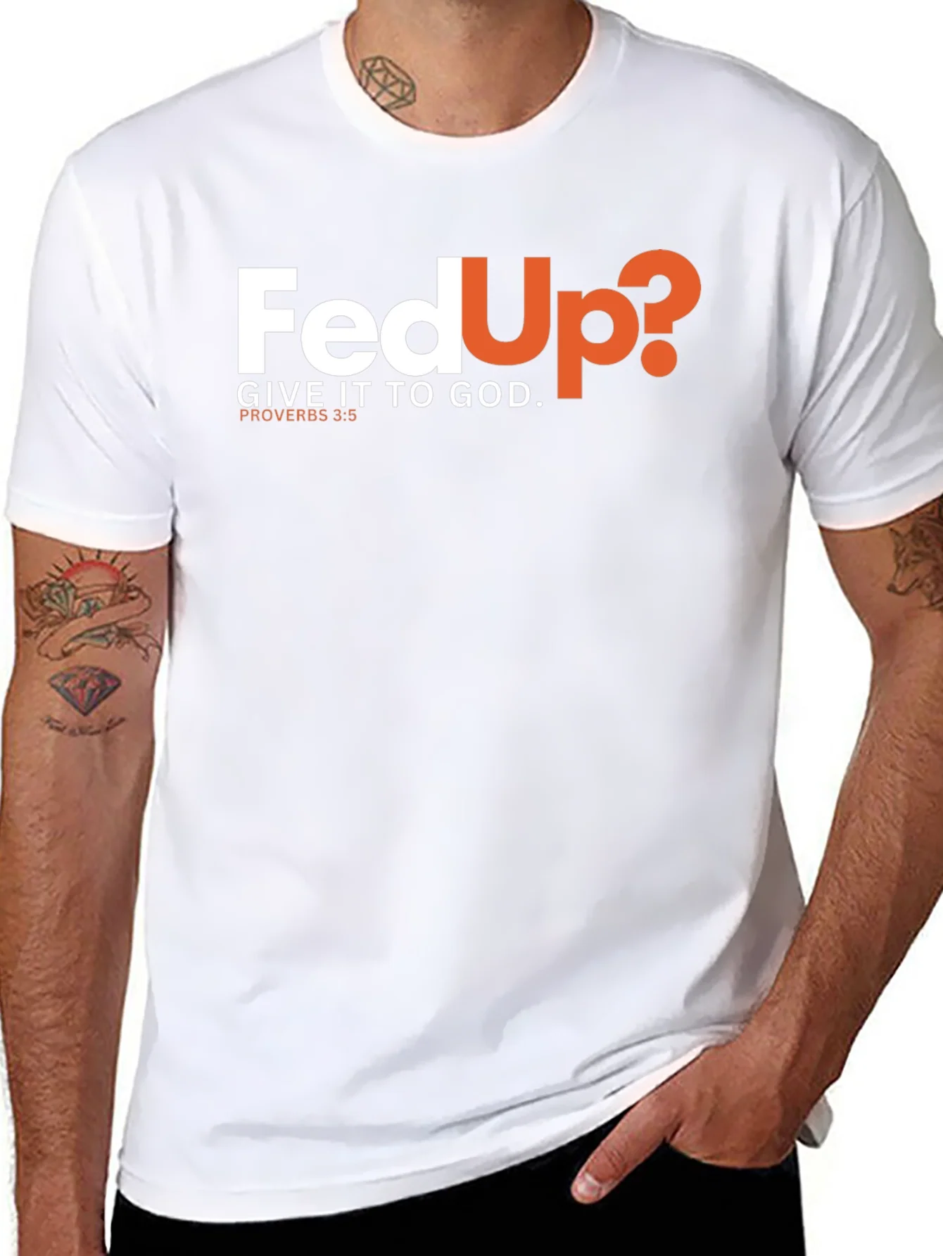 Fed Up? Give It To God Black T-Shirt