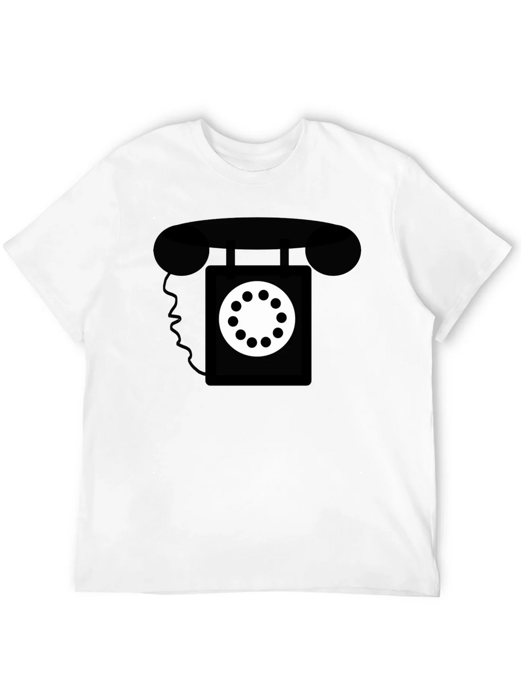 Retro Rotary Phone Graphic Tee - Classic Style