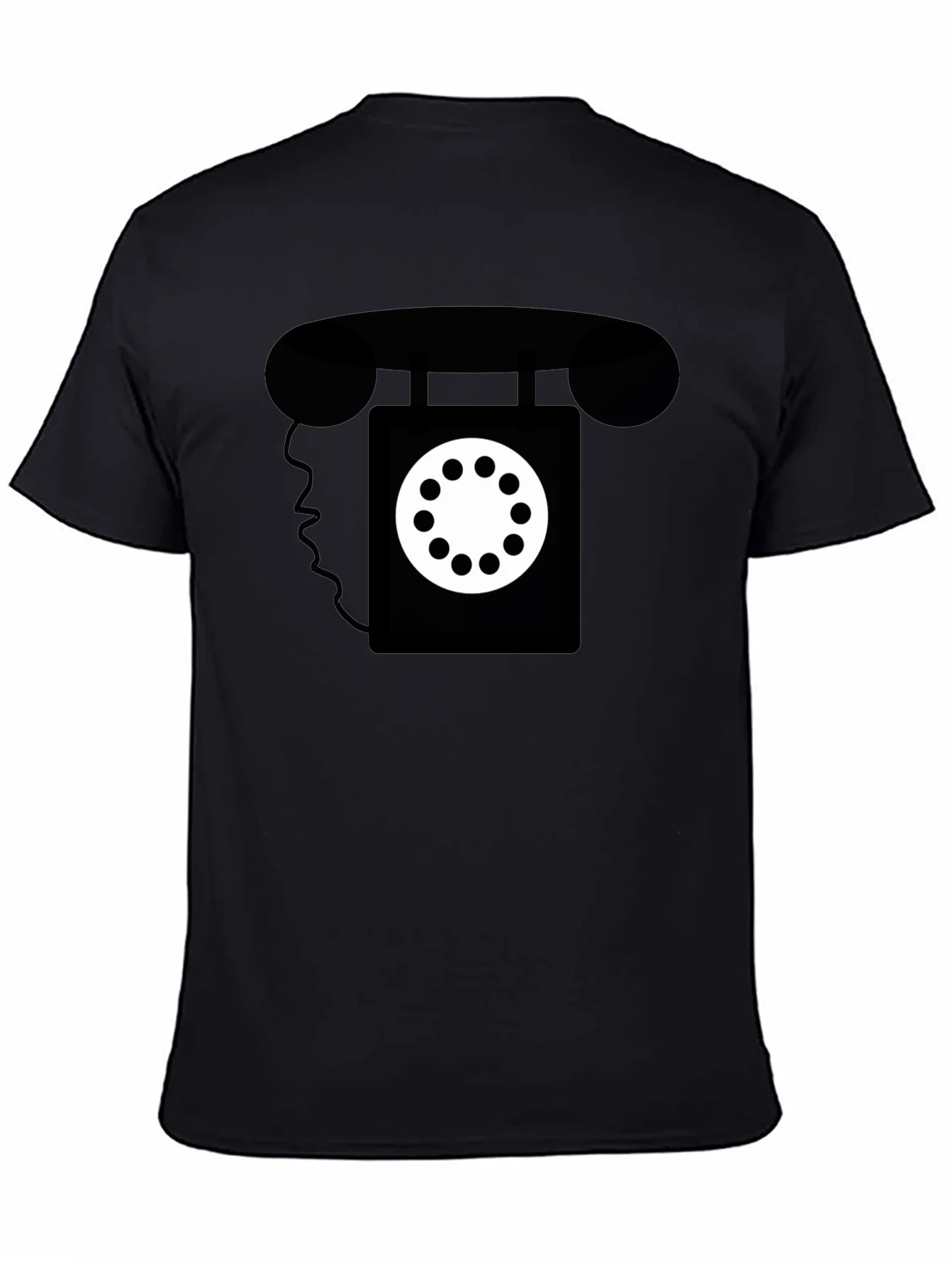 Retro Rotary Phone Graphic Tee - Classic Style