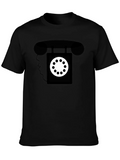 Retro Rotary Phone Graphic Tee - Classic Style