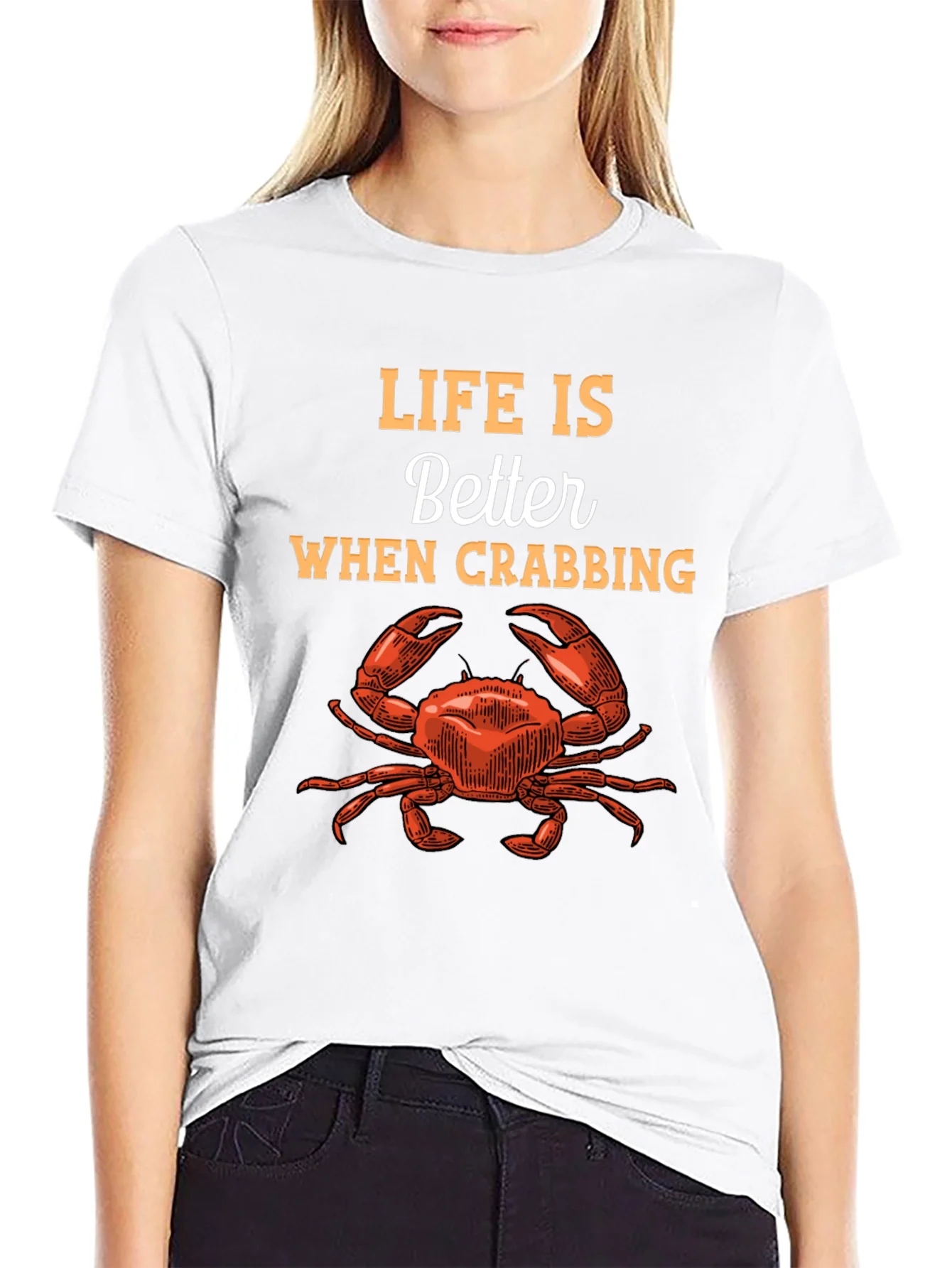 Life is Better When Crabbing Graphic Tee