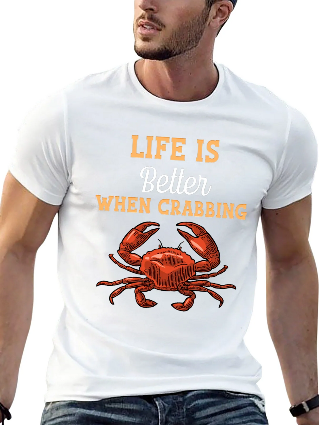 Life is Better When Crabbing Graphic Tee