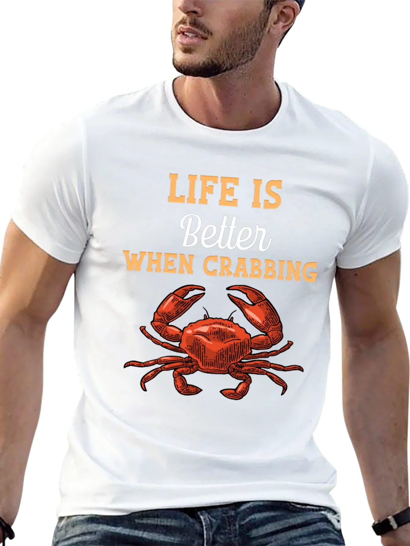Life is Better When Crabbing Graphic Tee