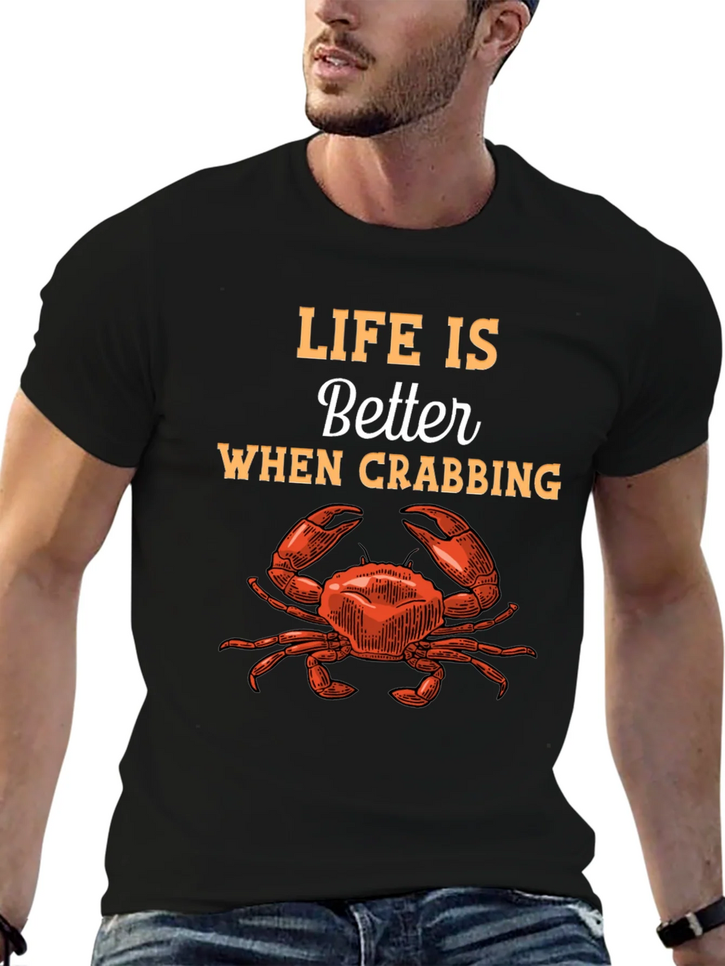 Life is Better When Crabbing Graphic Tee