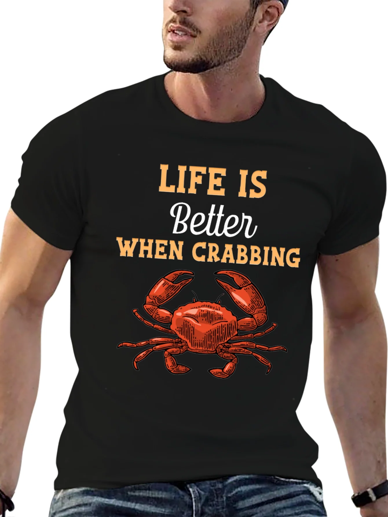 Life is Better When Crabbing Graphic Tee