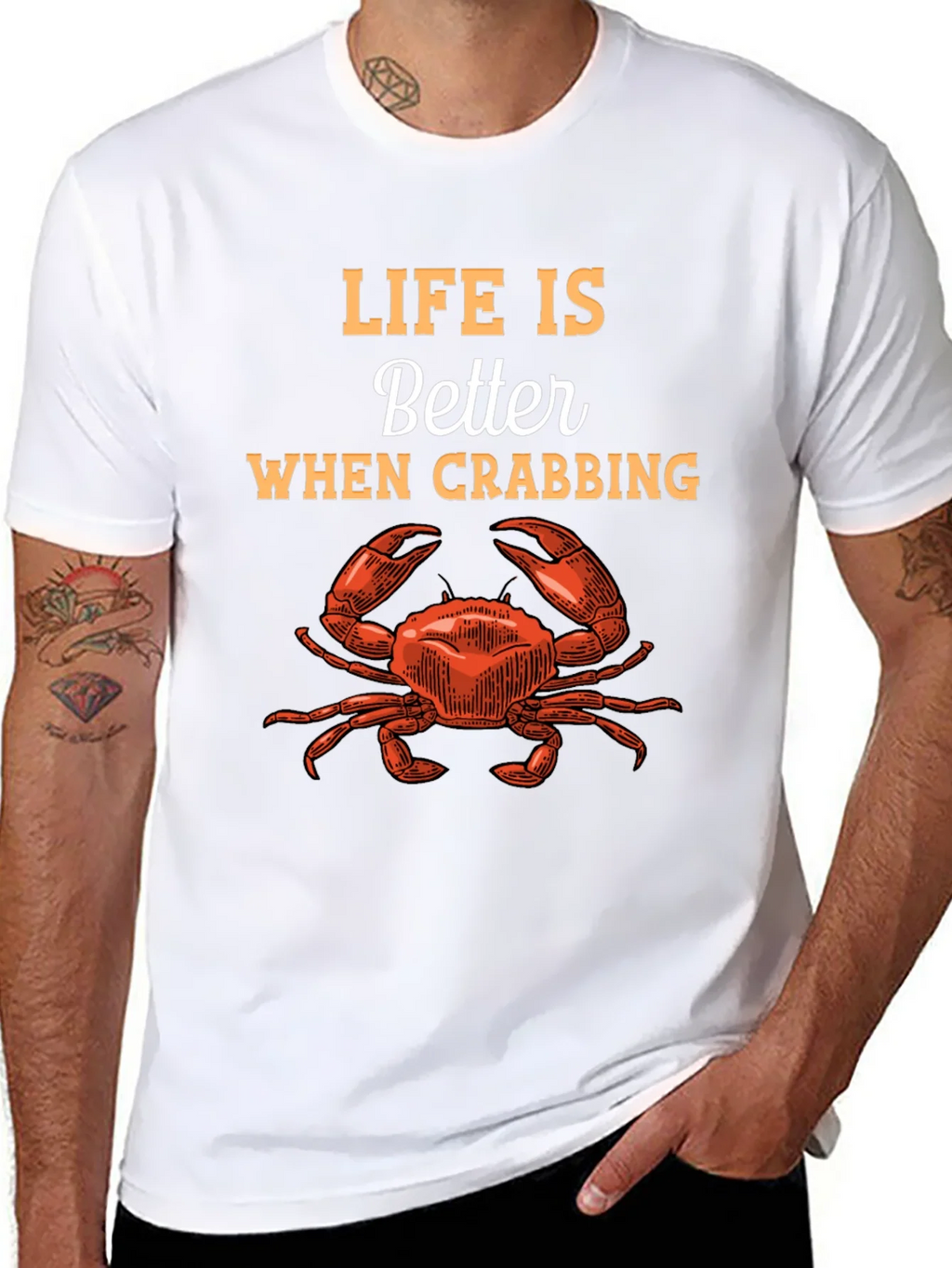 Life is Better When Crabbing Graphic Tee