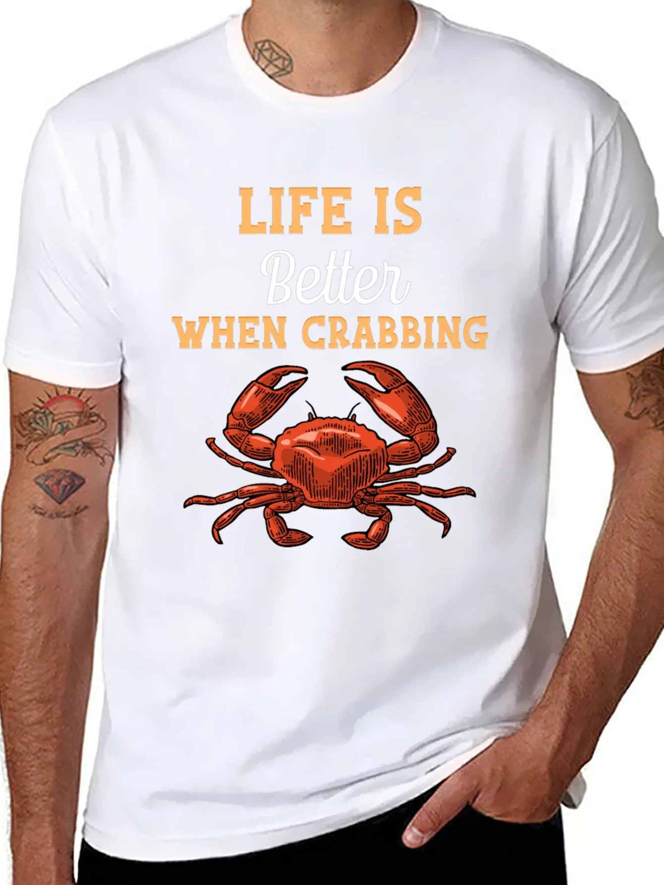 Life is Better When Crabbing Graphic Tee