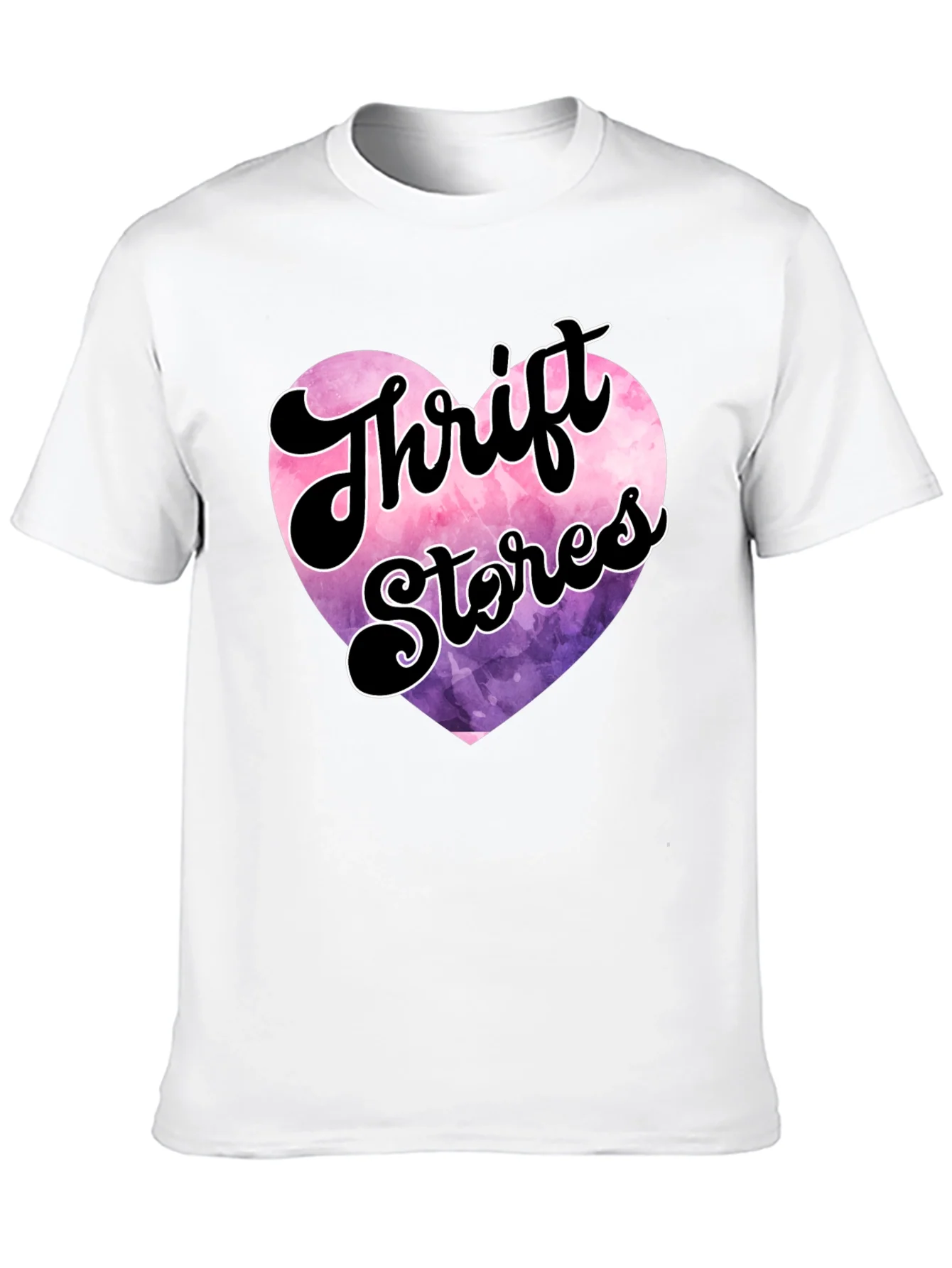 Thrift Stores Heart Graphic Tee - Black
