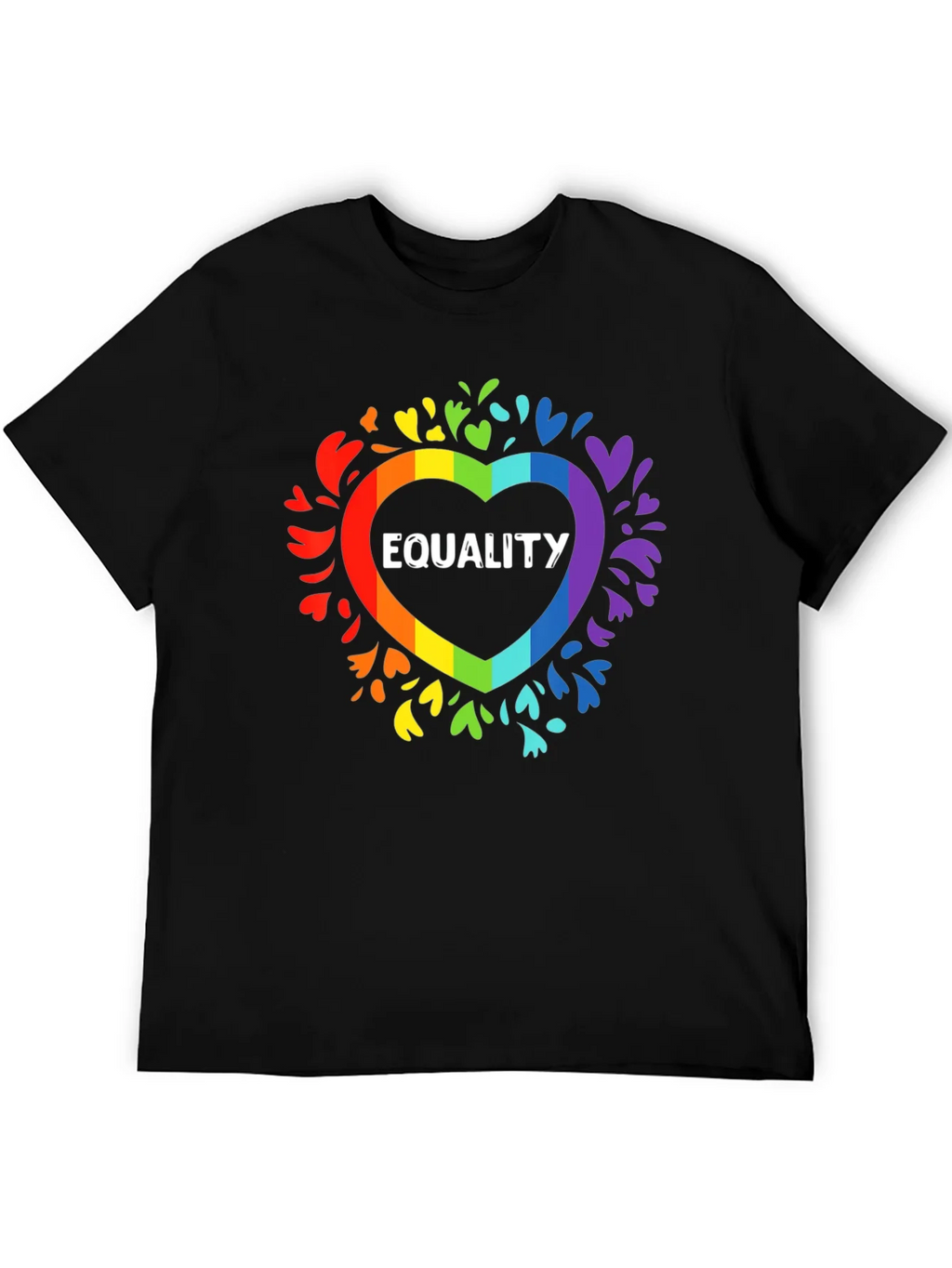 Equality Rainbow Heart T-Shirt LGBTQ+ Pride