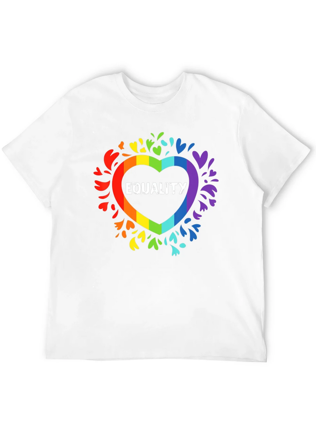 Equality Rainbow Heart T-Shirt LGBTQ+ Pride