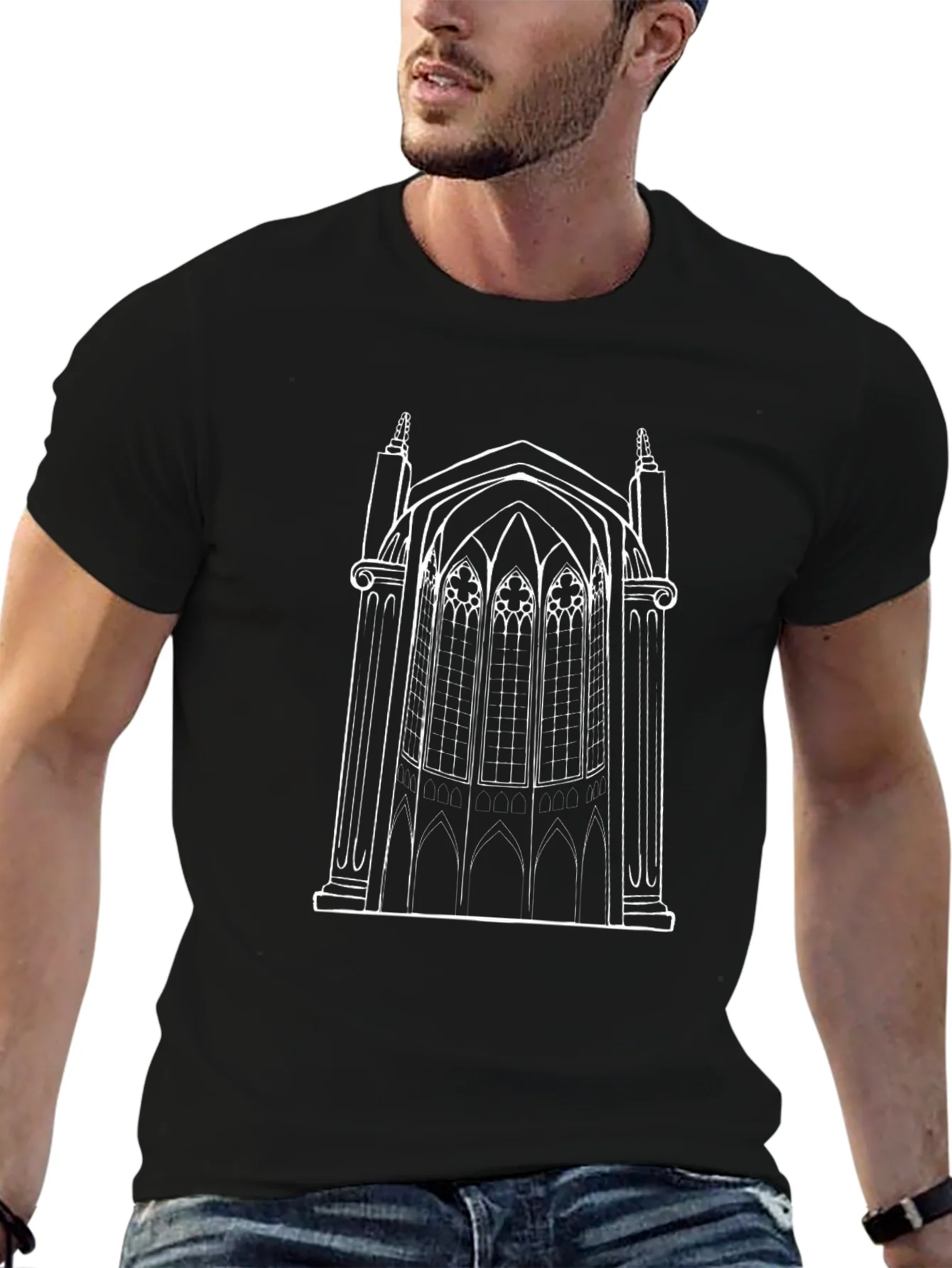Architectural Gothic T-Shirt - Stylish & Unique