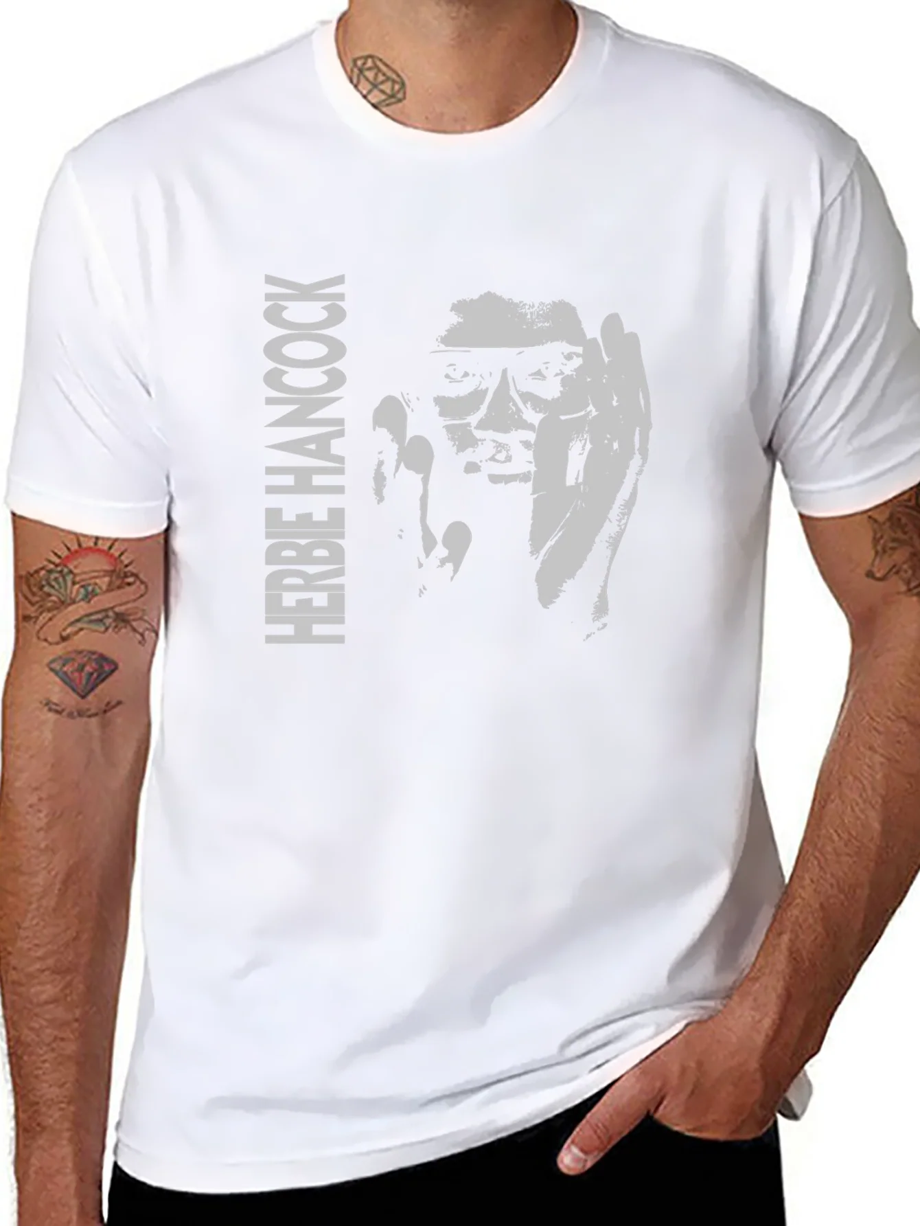 Herbie Hancock Graphic T-Shirt - Black Cotton Tee
