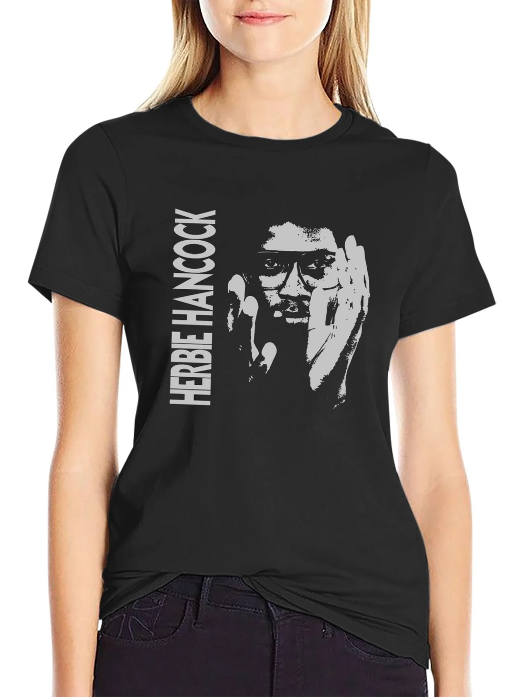 Herbie Hancock Graphic T-Shirt - Black Cotton Tee