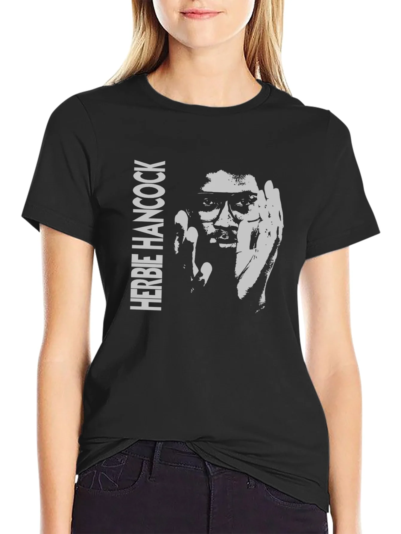 Herbie Hancock Graphic T-Shirt - Black Cotton Tee