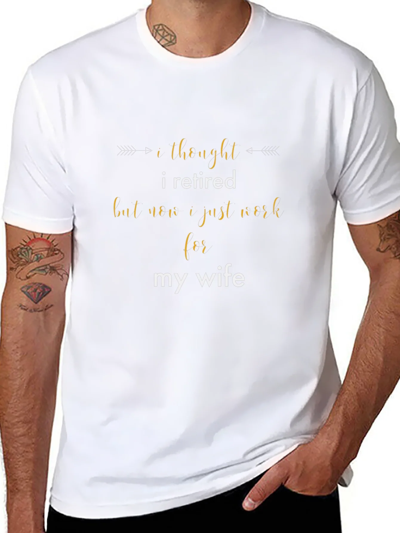 Retired? Funny Mens Graphic T-Shirt