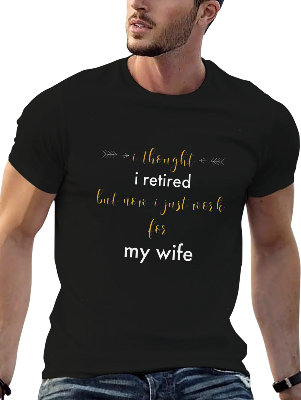Retired? Funny Mens Graphic T-Shirt