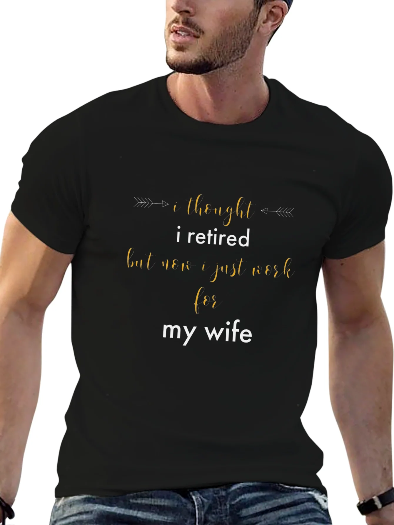 Retired? Funny Mens Graphic T-Shirt