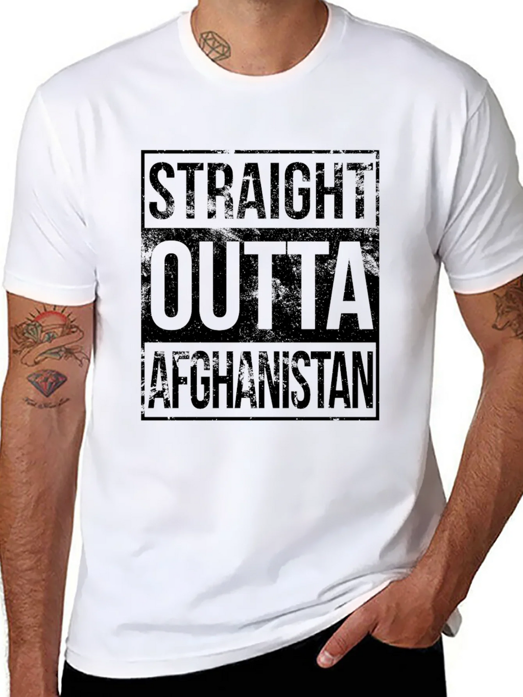 Straight Outta Afghanistan Graphic T-Shirt