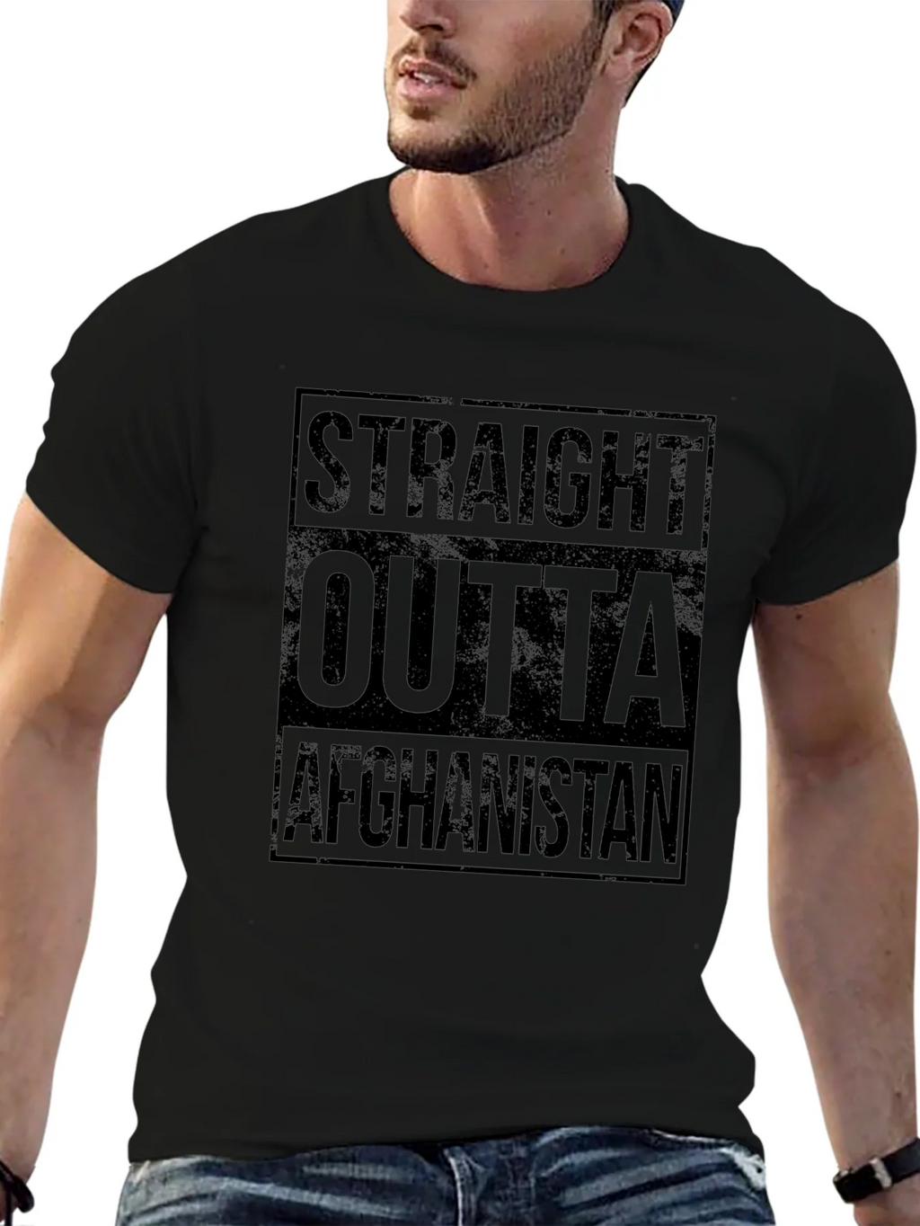 Straight Outta Afghanistan Graphic T-Shirt