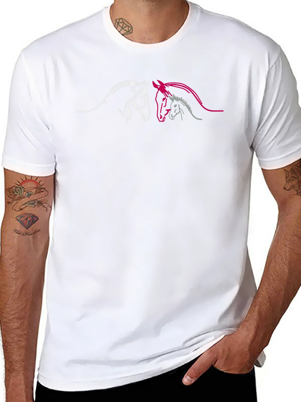 Horse Lovers Black T-Shirt