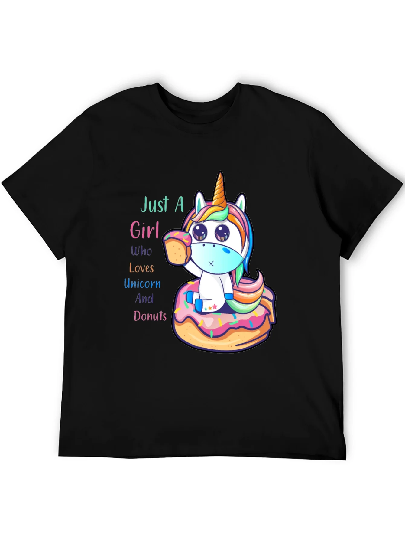 Unicorn & Donuts Graphic T-Shirt