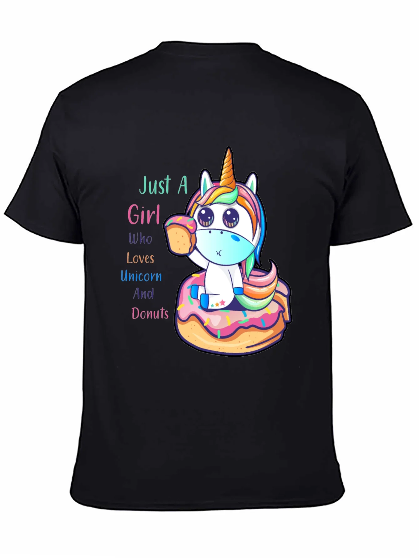 Unicorn & Donuts Graphic T-Shirt