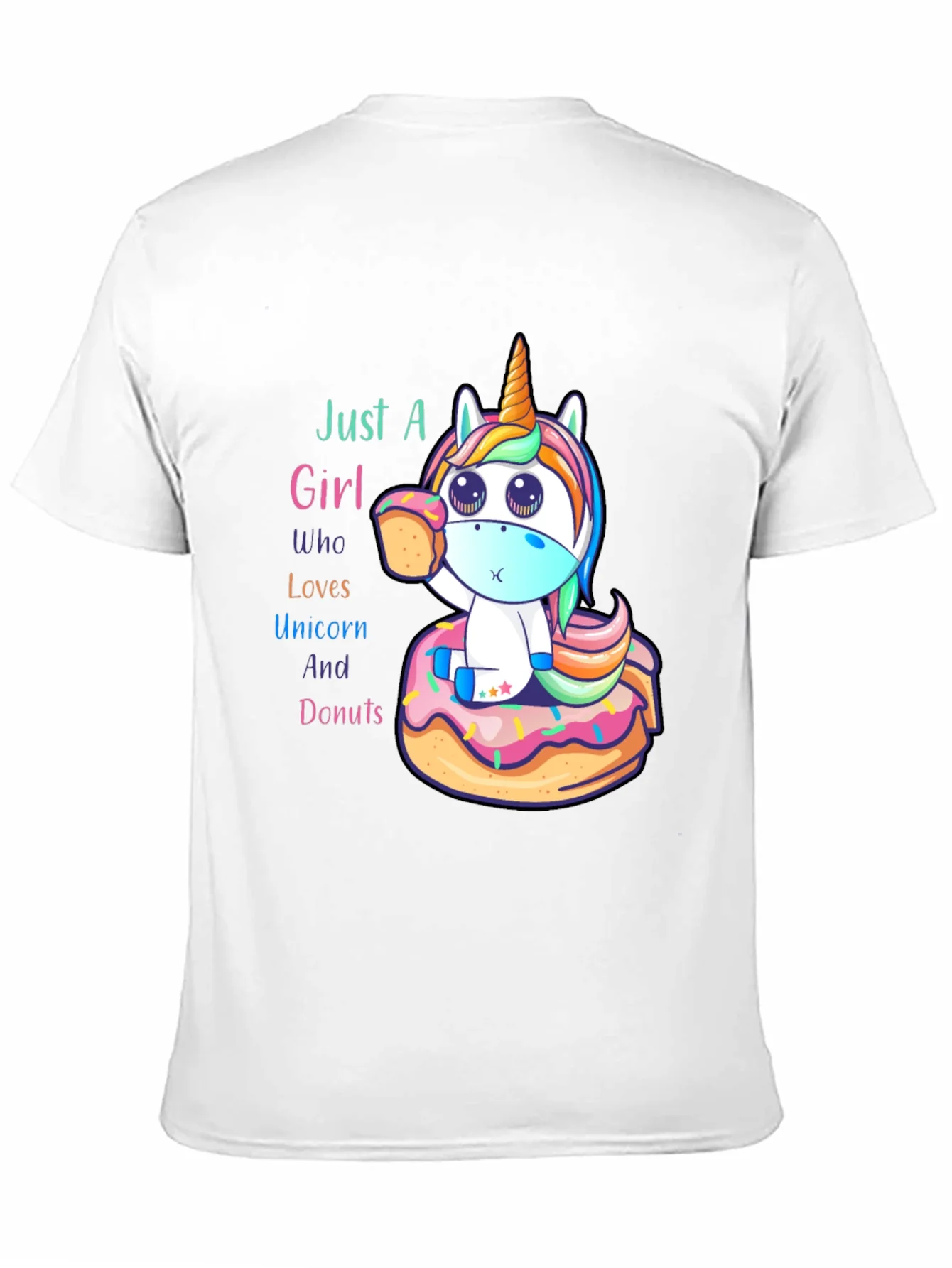 Unicorn & Donuts Graphic T-Shirt