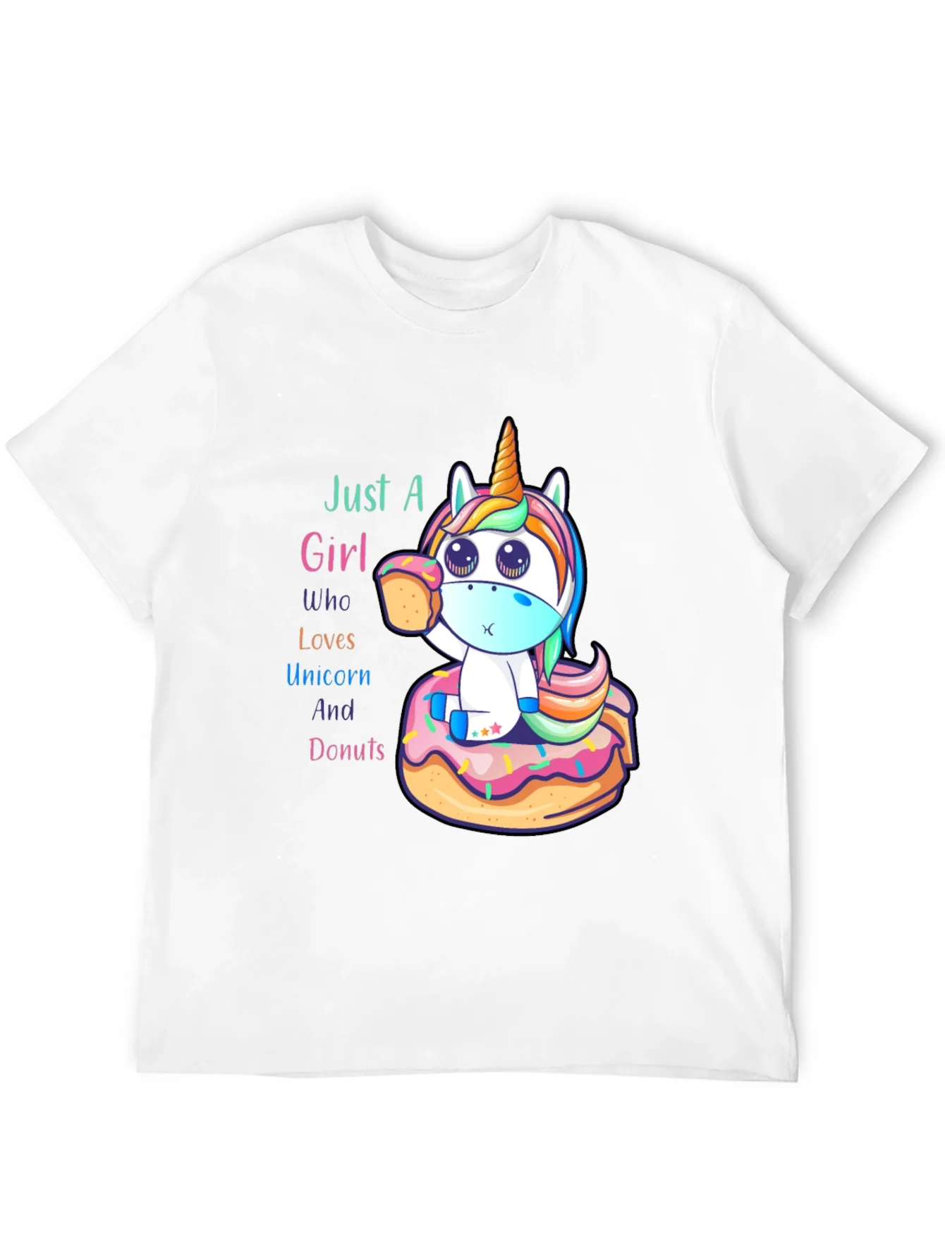 Unicorn & Donuts Graphic T-Shirt