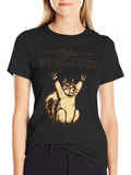 Relax We All Crazy T-Shirt Funny Squirrel Tee