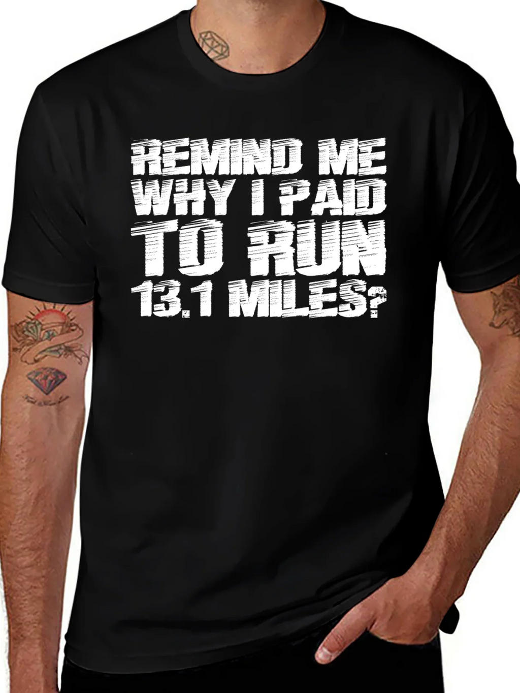 Funny Marathon Runner T-Shirt - Remind Me 13.1 Miles