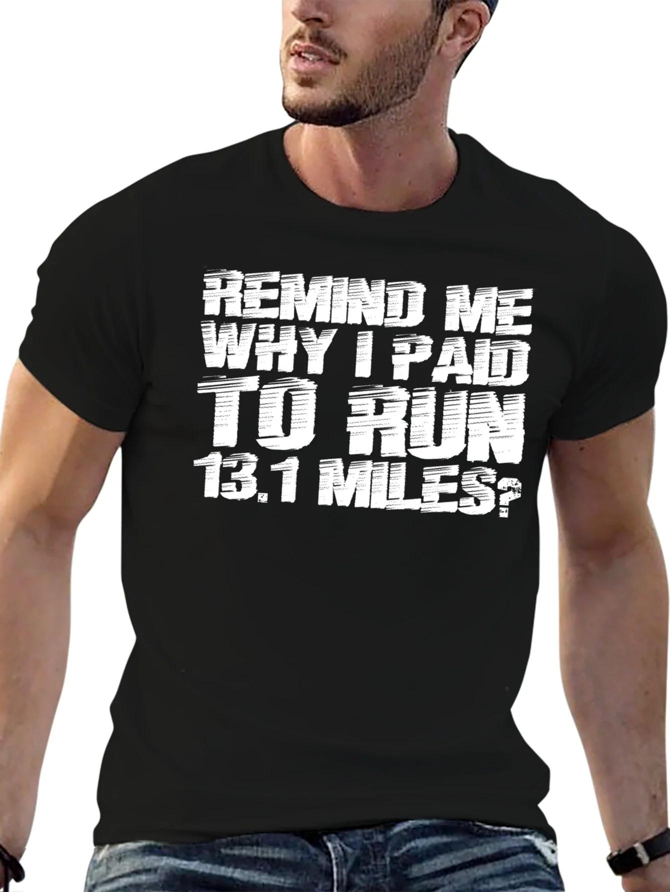 Funny Marathon Runner T-Shirt - Remind Me 13.1 Miles