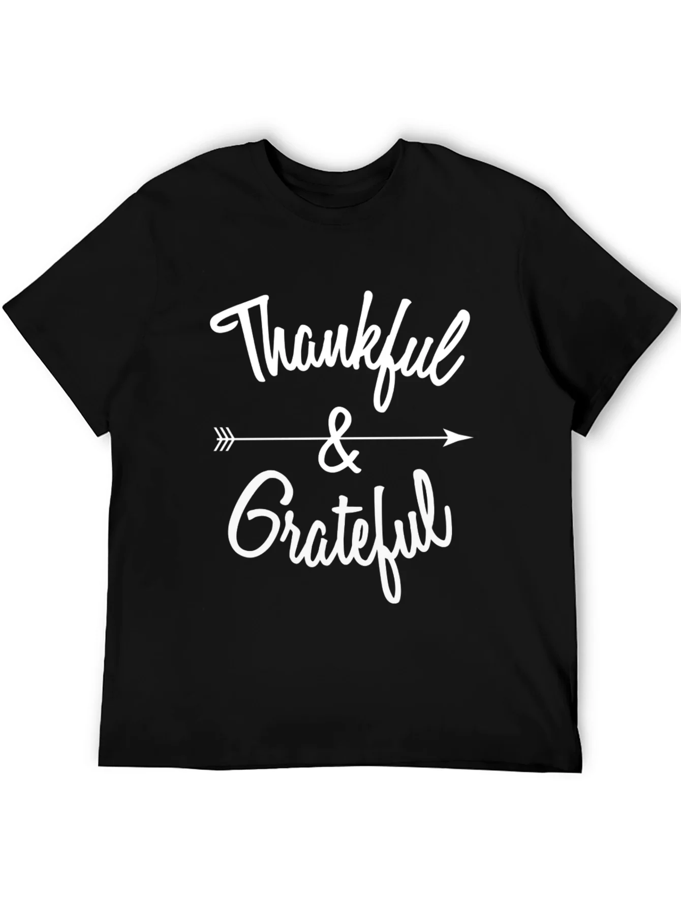 Thankful & Grateful Graphic Tee - Black