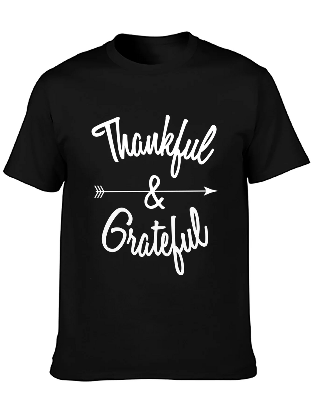 Thankful & Grateful Graphic Tee - Black