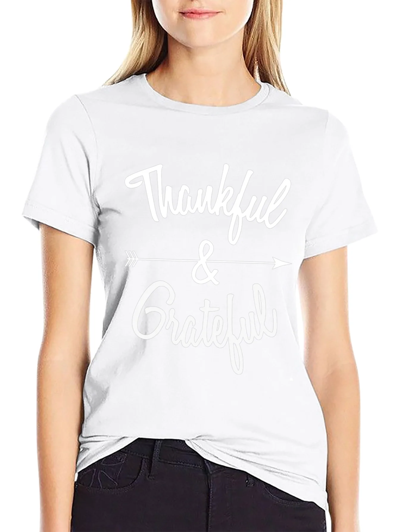 Thankful & Grateful Graphic Tee - Black