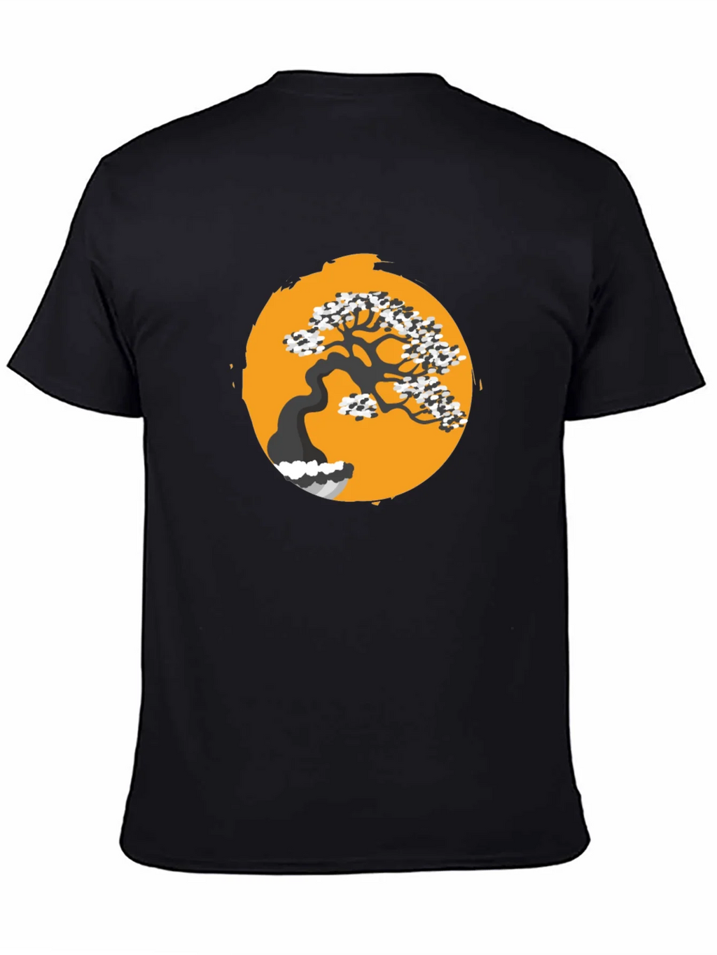 Black Bonsai Tree Graphic Tee