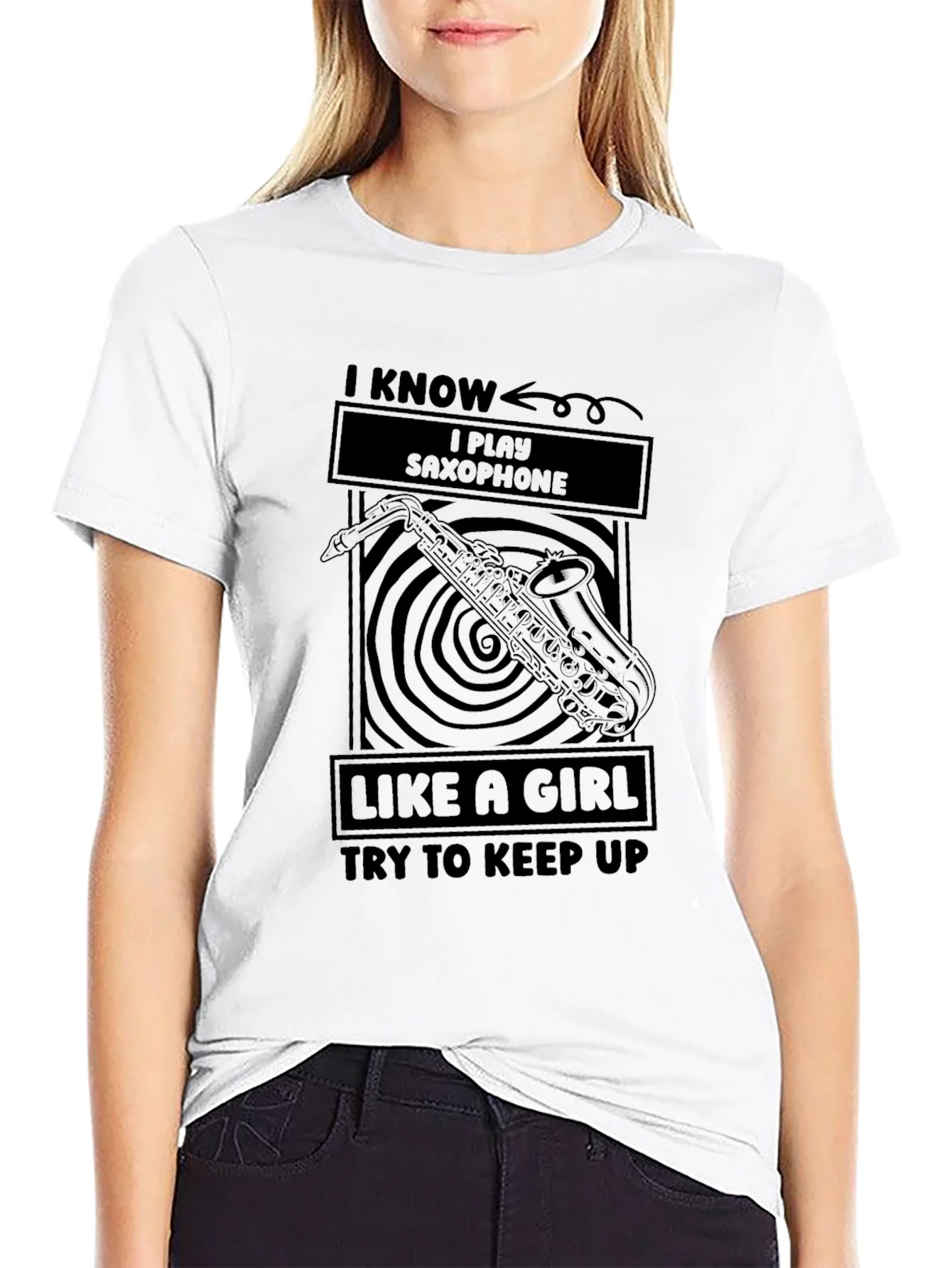 I Play Saxophone Like a Girl T-Shirt