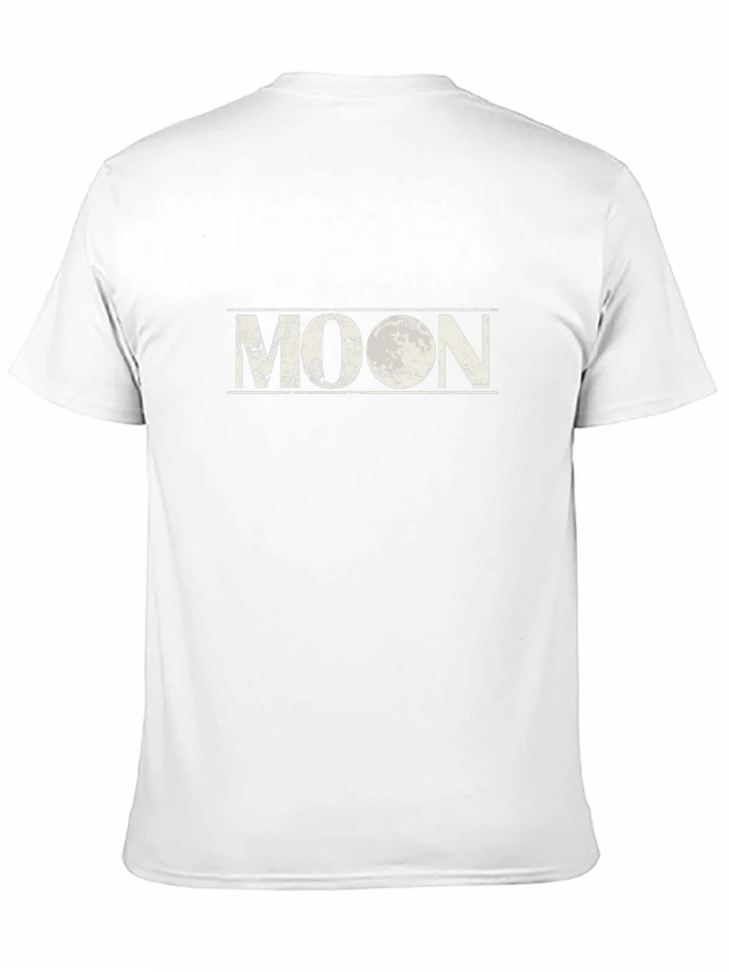 Distressed Moon Graphic Black T-Shirt