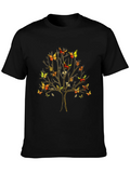Butterfly Tree Graphic Tee - Unique Nature Inspired T-Shirt