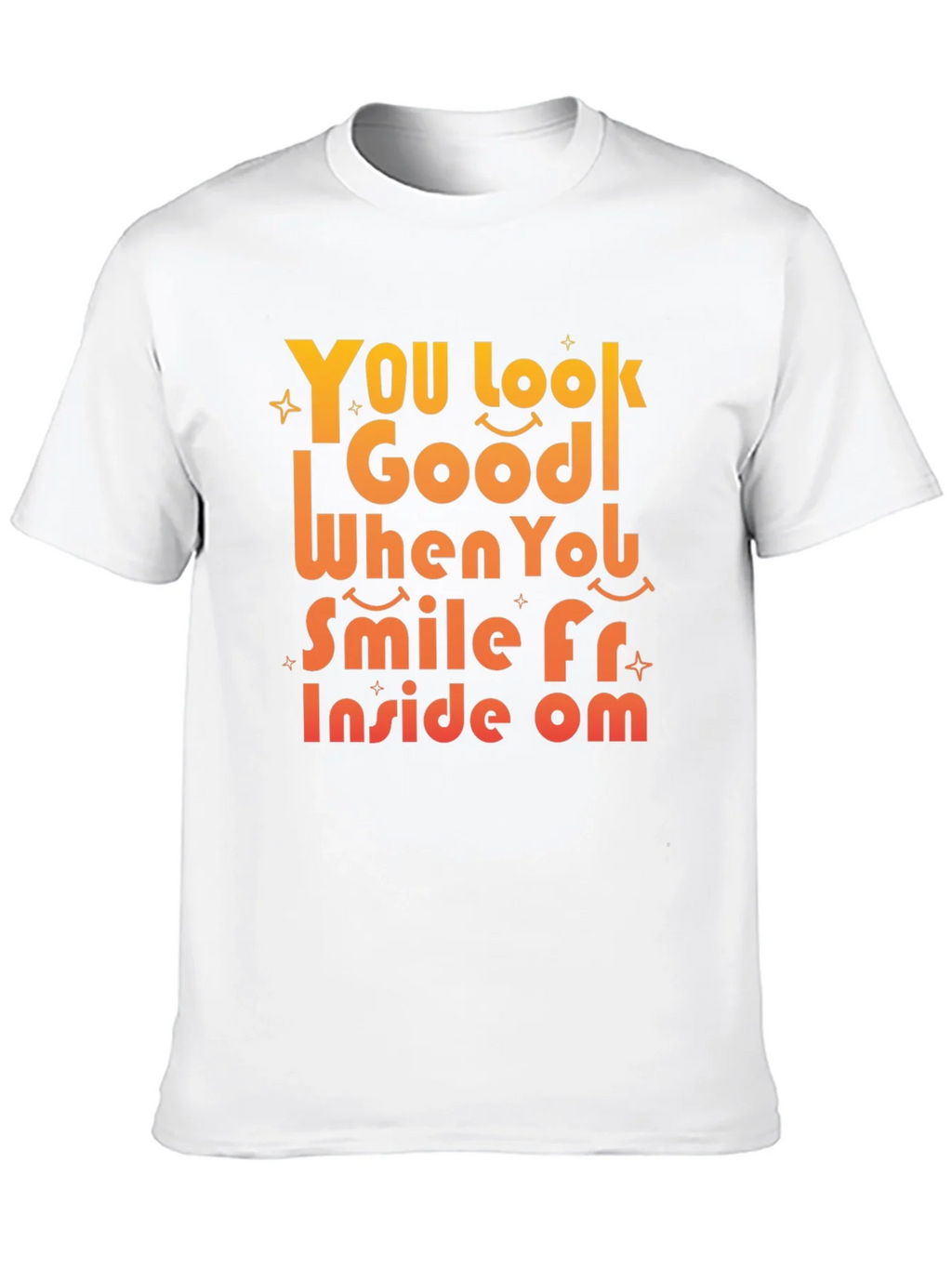 Smile From Inside Om Black Graphic Tee