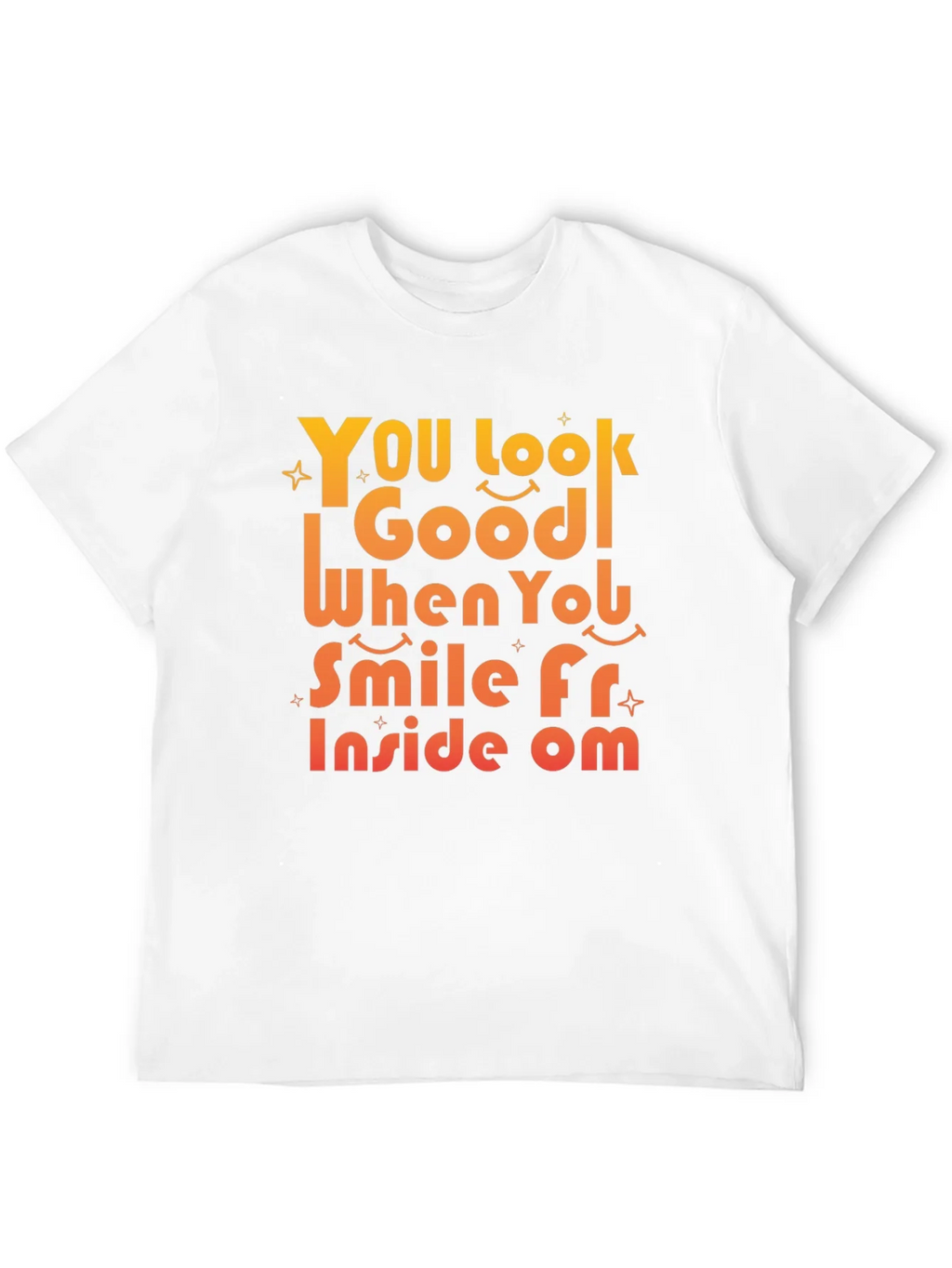 Smile From Inside Om Black Graphic Tee
