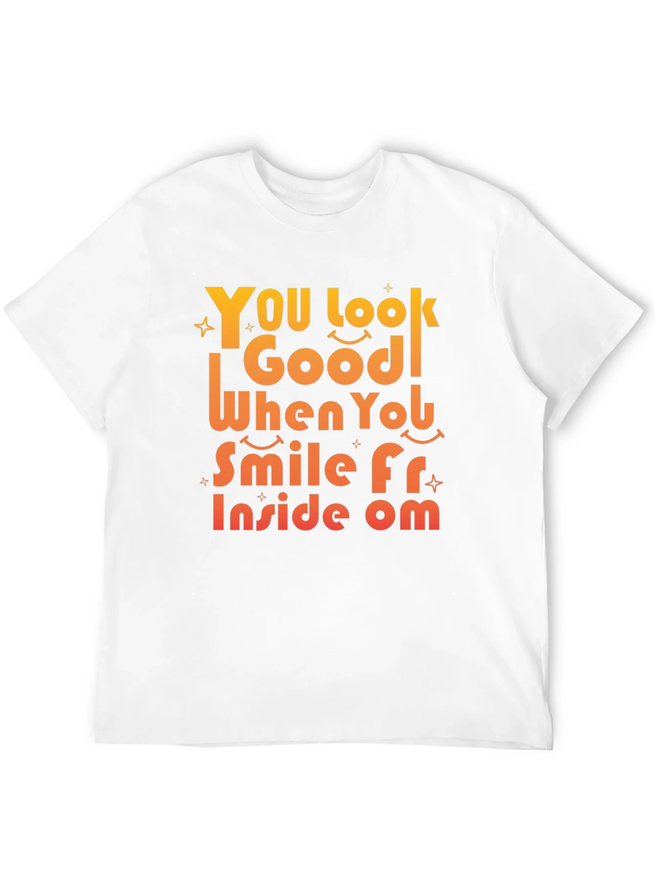Smile From Inside Om Black Graphic Tee