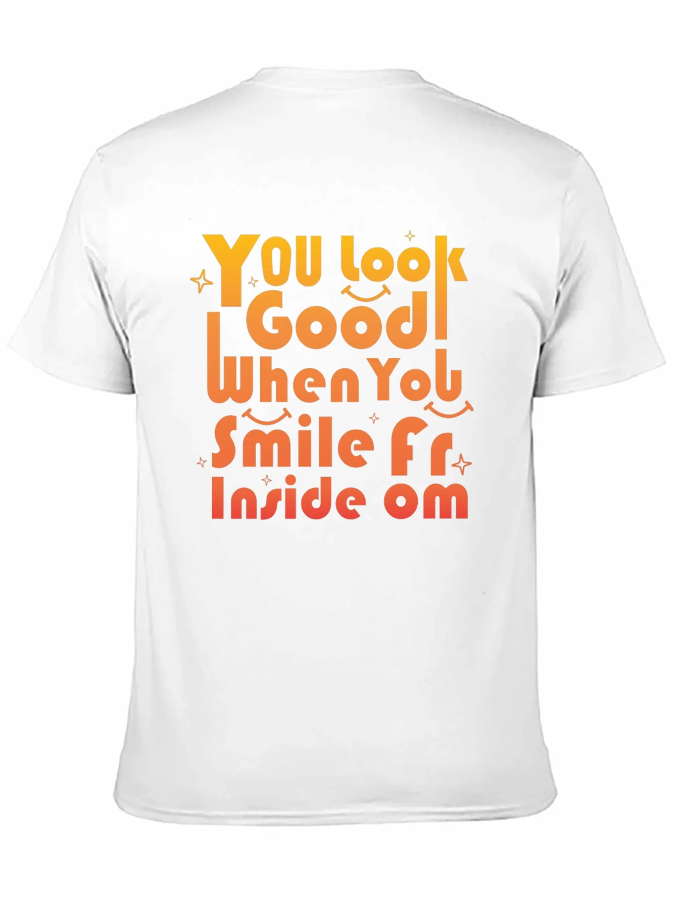 Smile From Inside Om Black Graphic Tee