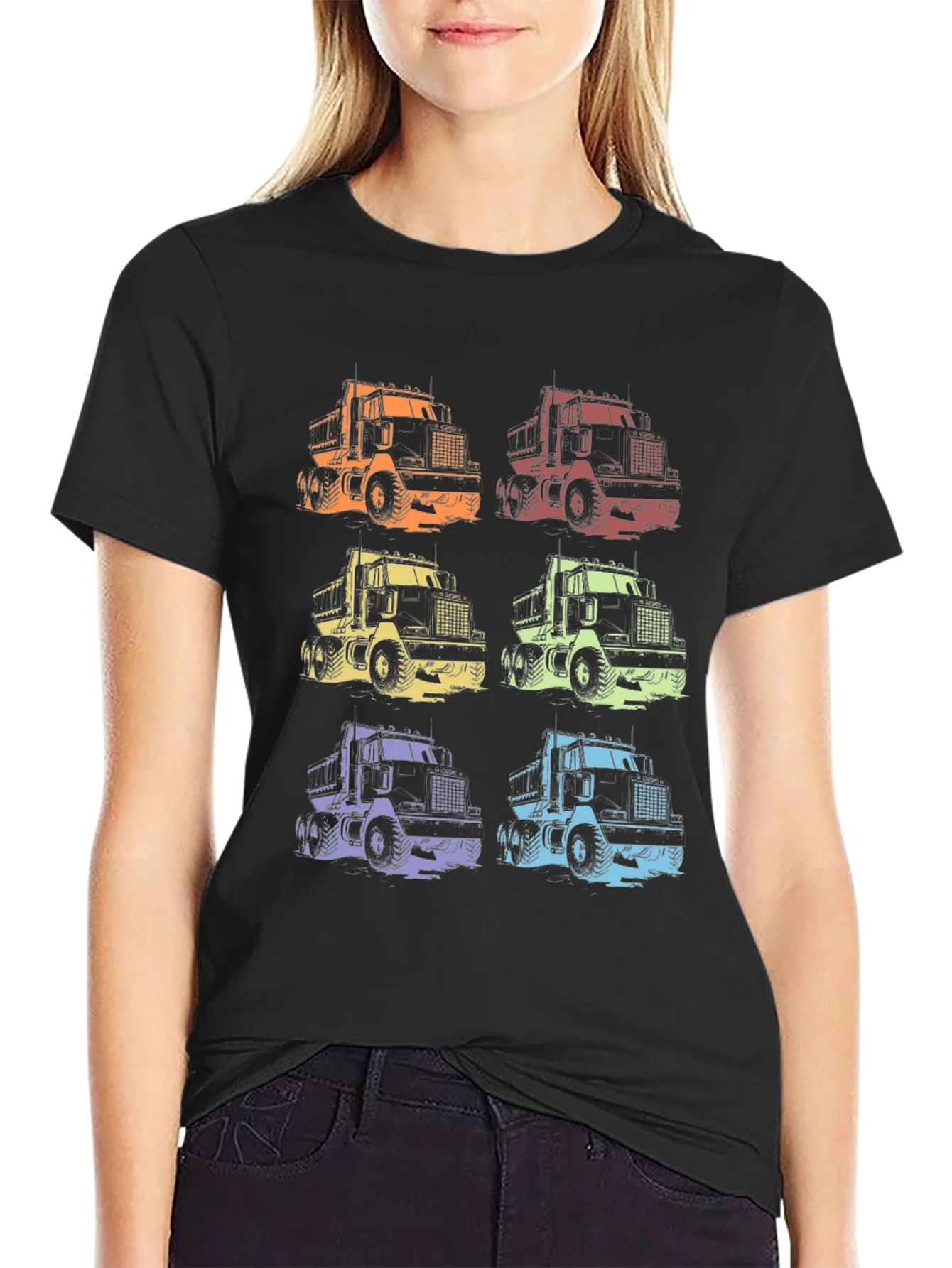 Colorful Truck Graphic T-Shirt