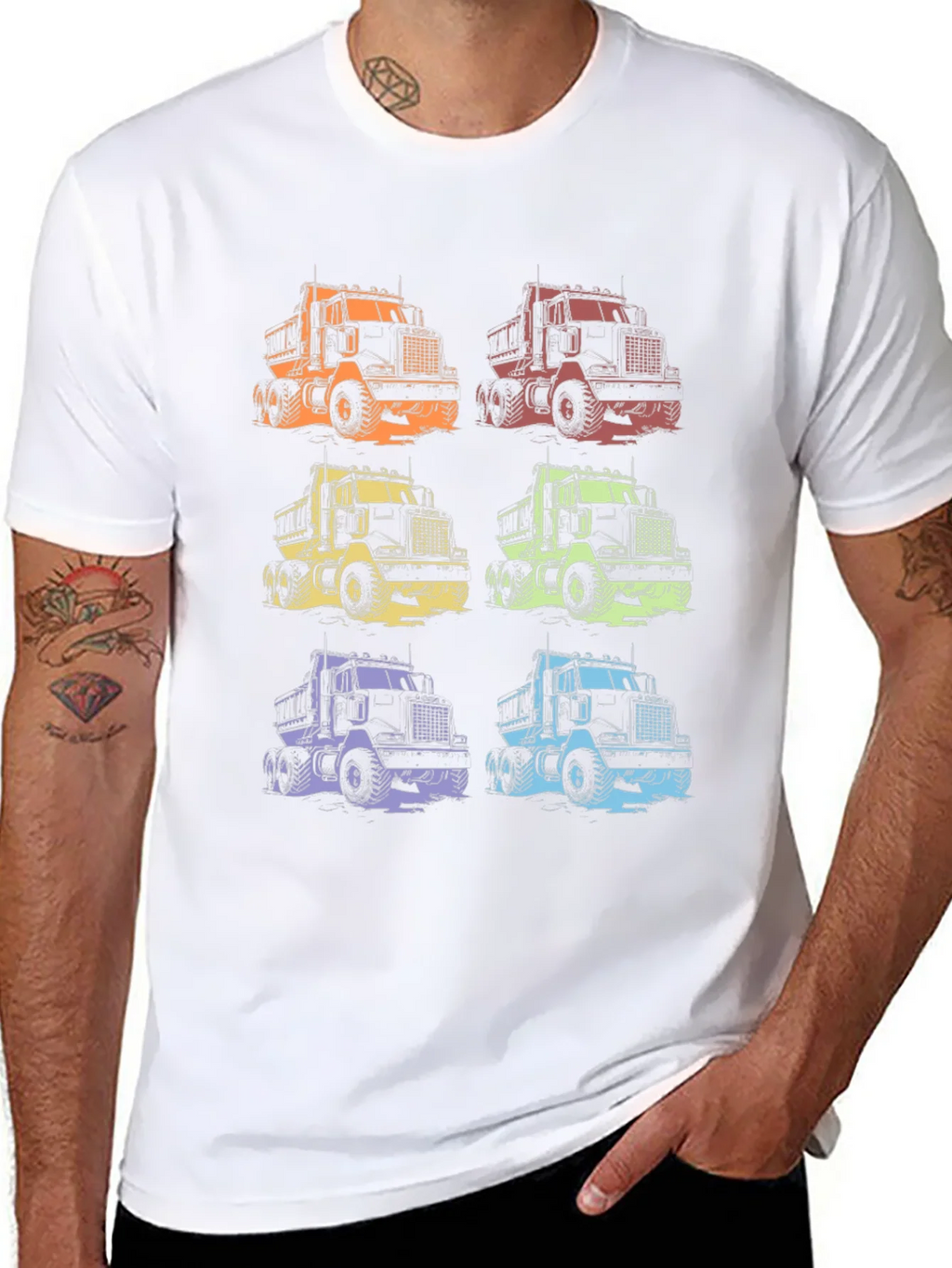 Colorful Truck Graphic T-Shirt