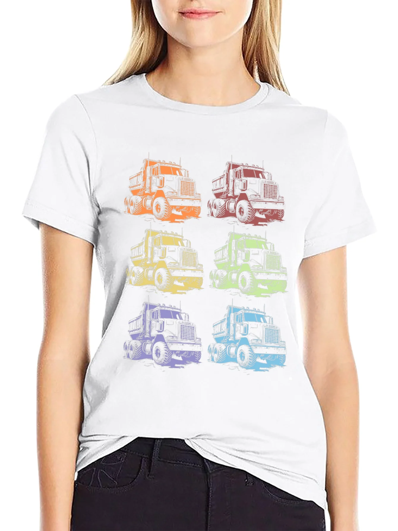 Colorful Truck Graphic T-Shirt