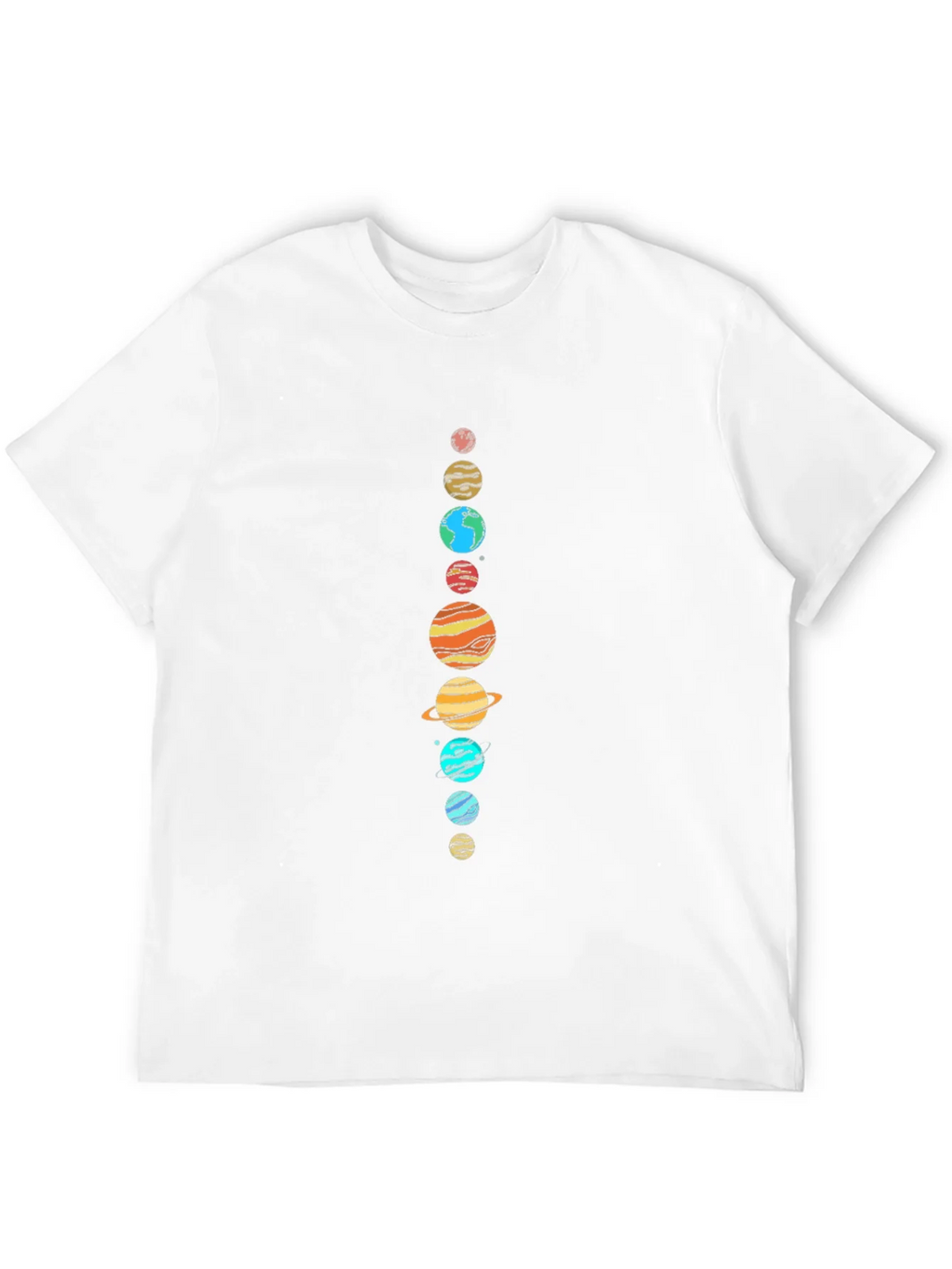 Planets Graphic Tee - Space Lovers Black T-Shirt