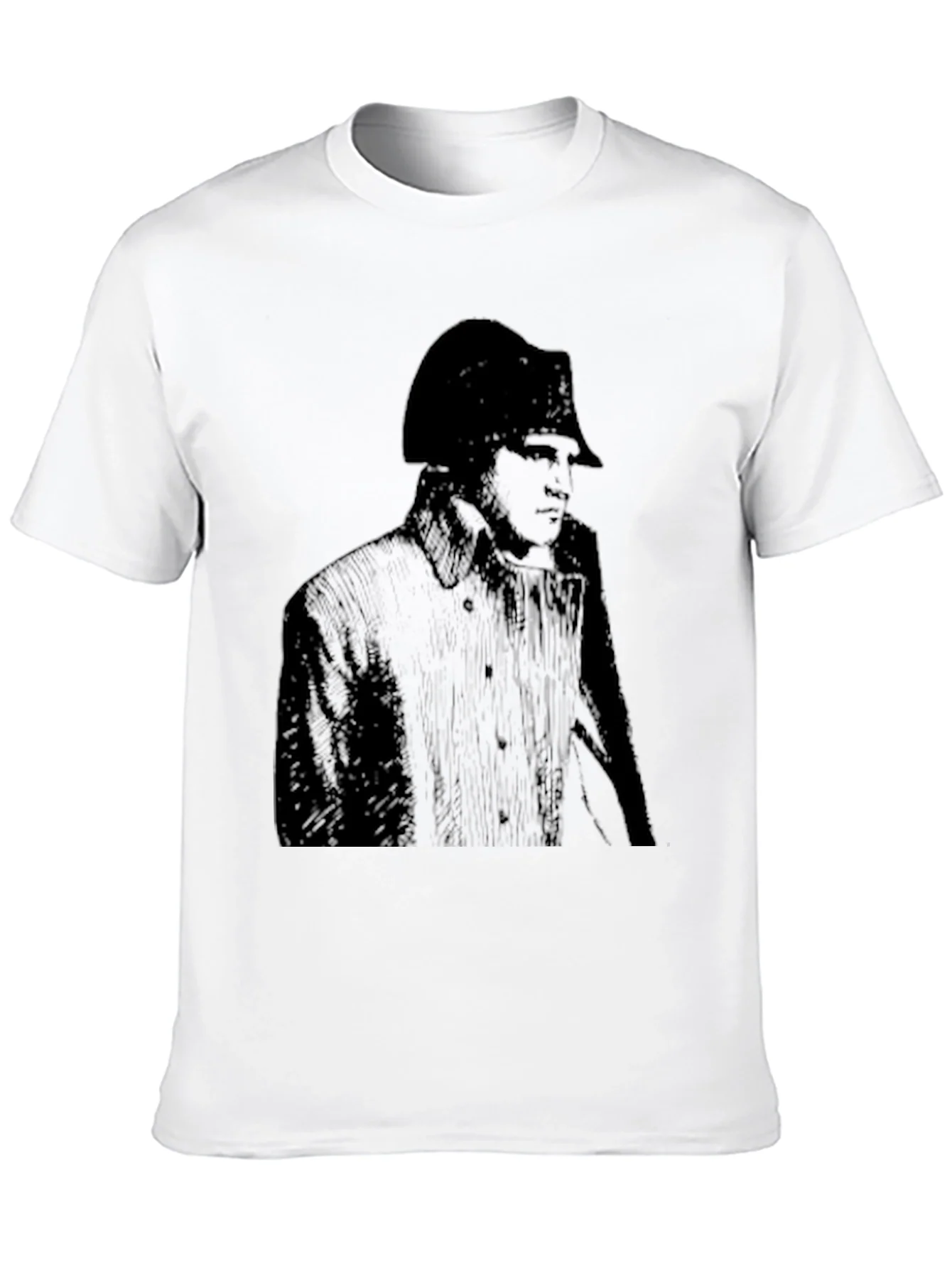 Napoleon Portrait Graphic Tee - Soft Black Cotton